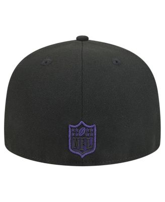 Men's Black/Purple Baltimore Ravens Break 59FIFTY Fitted Hat