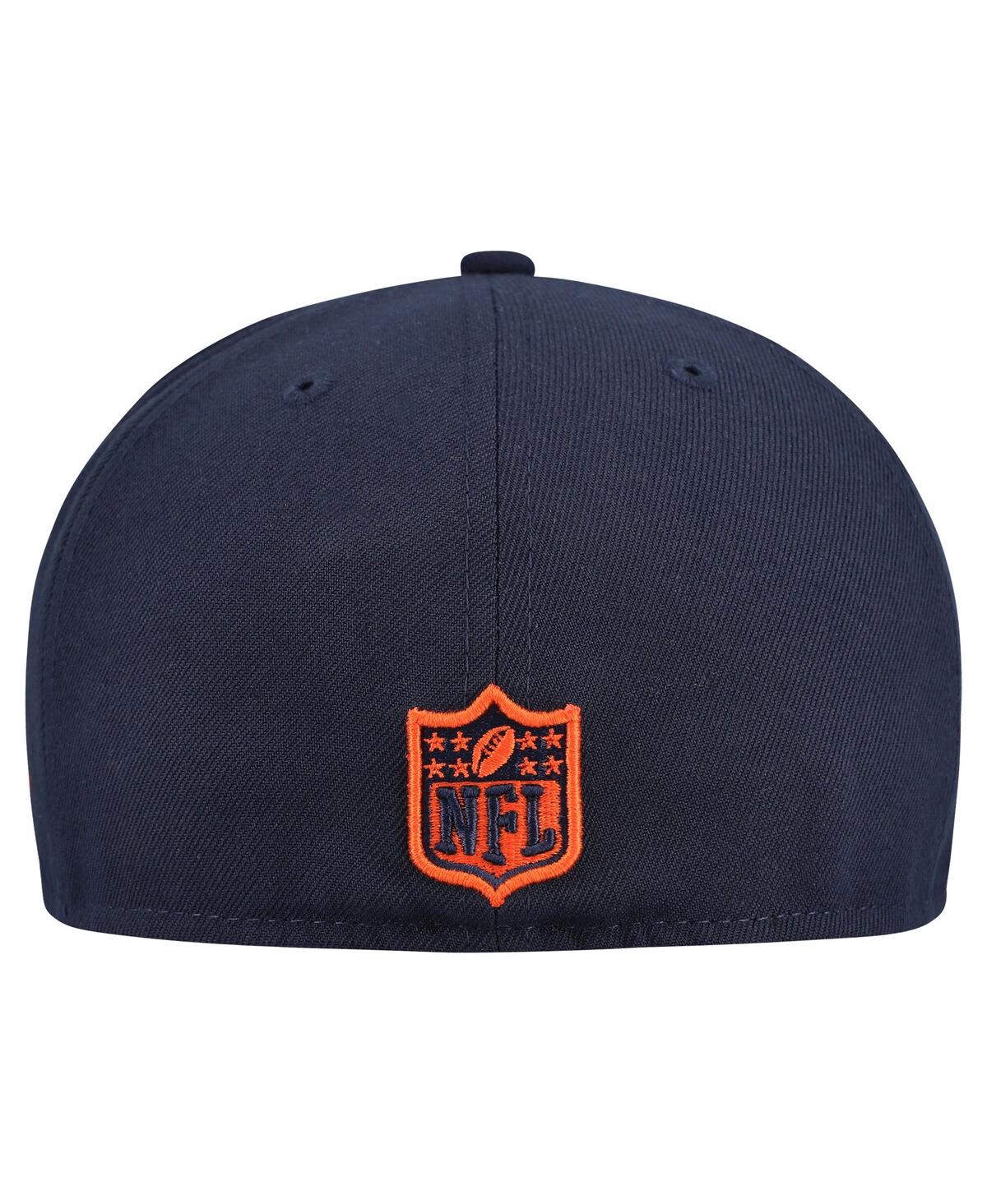 New Era Men's Navy/orange Chicago Bears Break 59fifty Fitted Hat In Multi