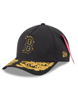New Era - Men's Black Boston Red Sox A-Frame 9FORTY Adjustable Hat