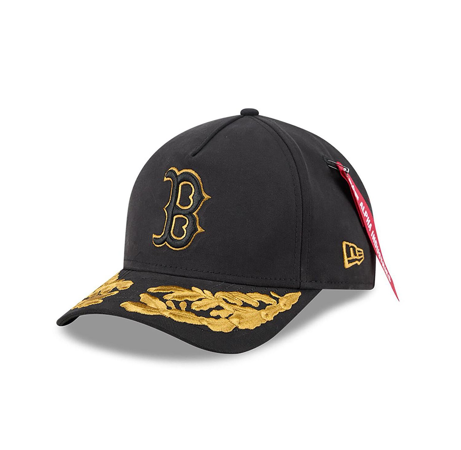 Men's Black Boston Red Sox A-Frame 9FORTY Adjustable Hat