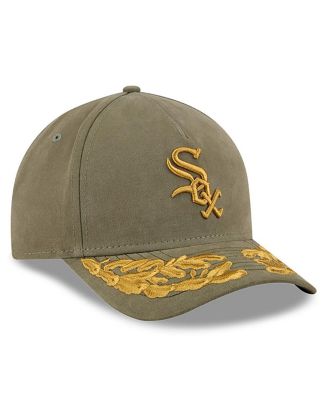 Men's Olive Chicago White Sox A-Frame 9FORTY Adjustable Hat