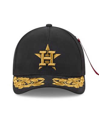 Men's Black Houston Astros A-Frame 9FORTY Adjustable Hat