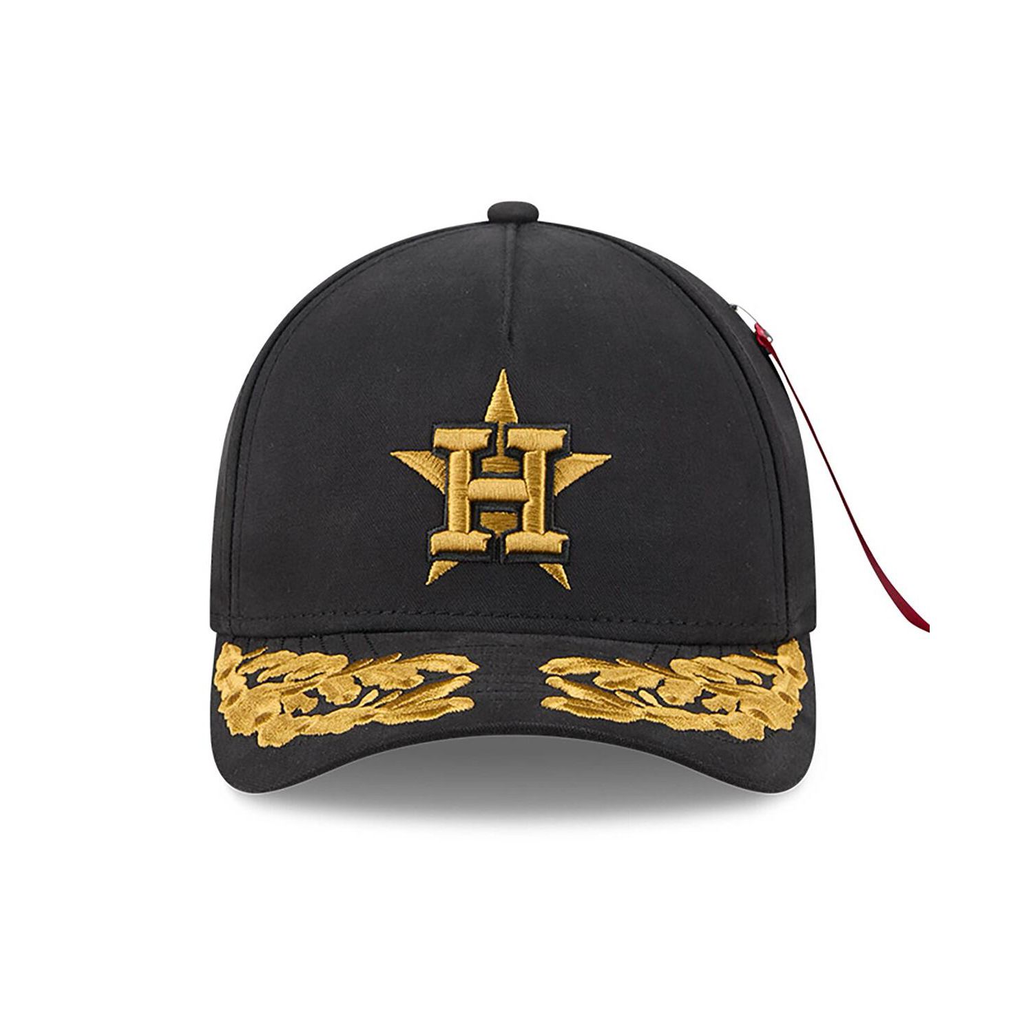 Men's Black Houston Astros A-Frame 9FORTY Adjustable Hat