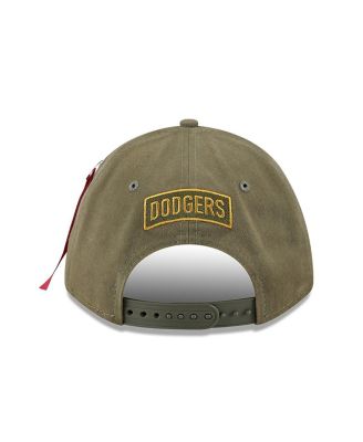 Men's Olive Los Angeles Dodgers A-Frame 9FORTY Adjustable Hat