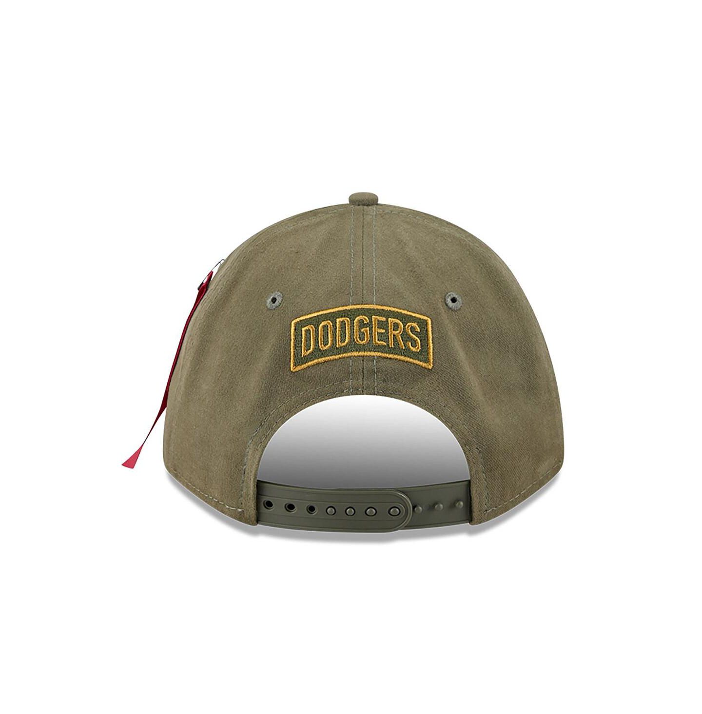 Мужская кепка New Era Olive Los Angeles Dodgers A-Frame 9FORTY Adjustable Hat — фото 4