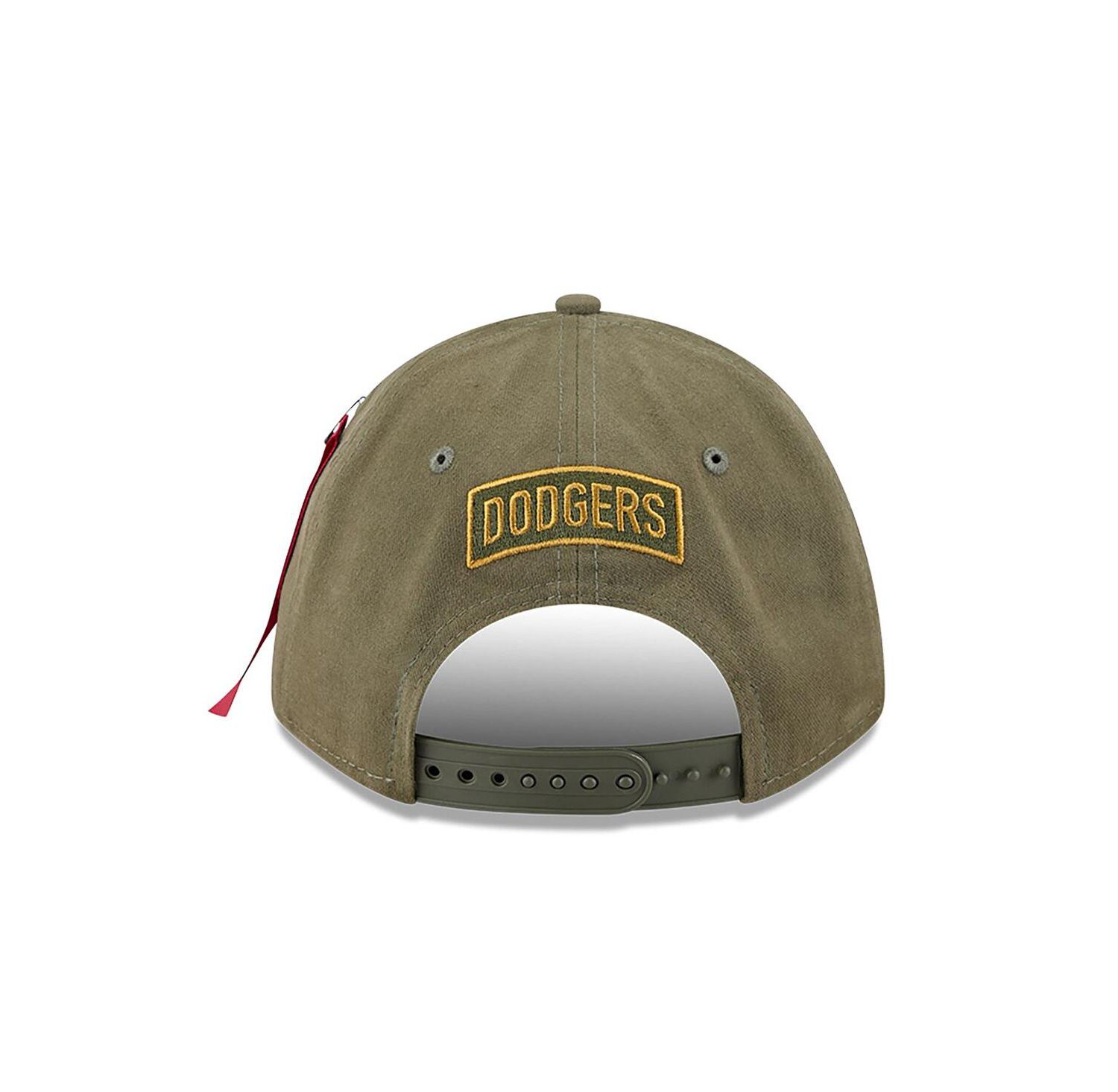 Men's Olive Los Angeles Dodgers A-Frame 9FORTY Adjustable Hat