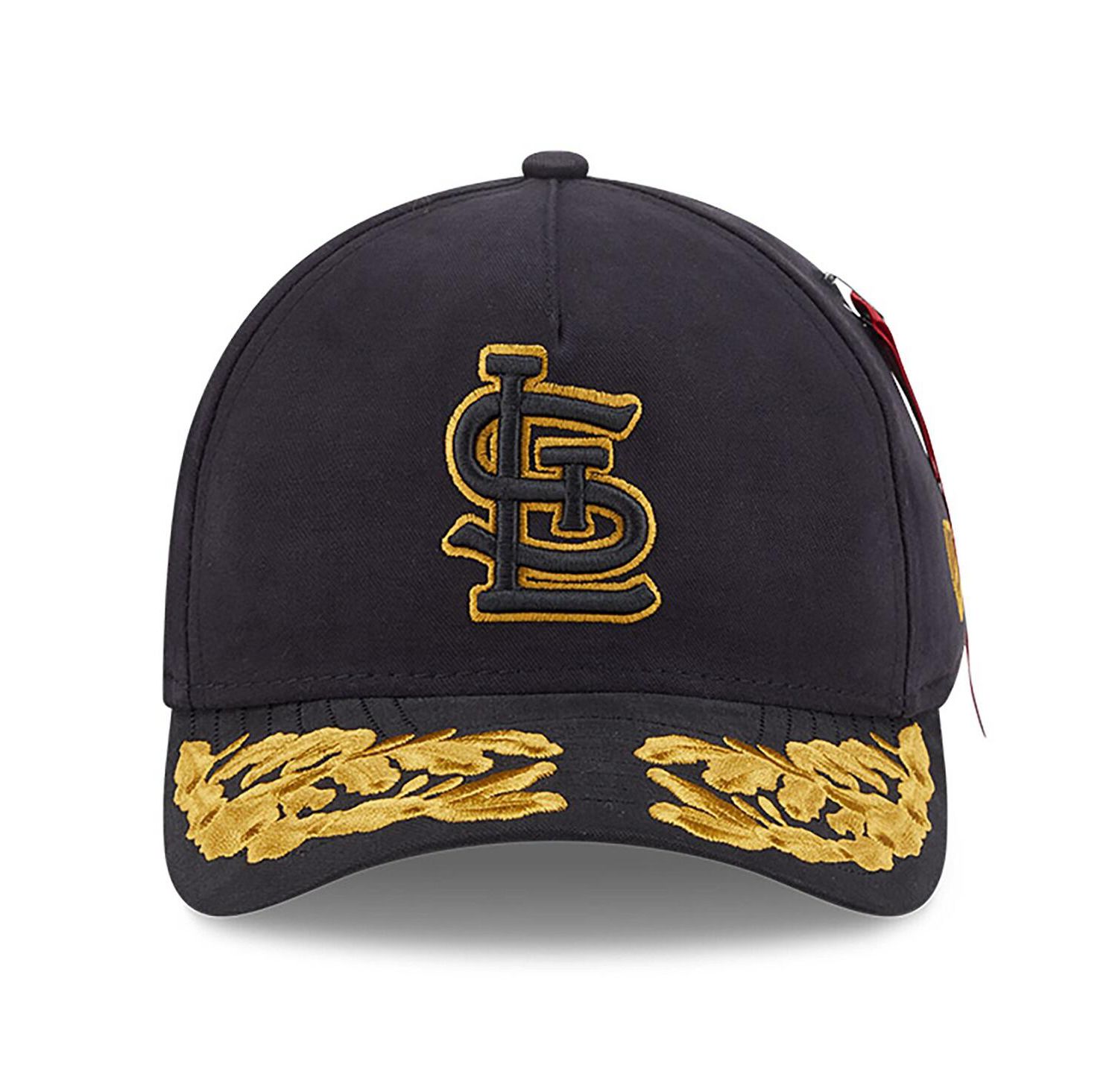 Men's Black St. Louis Cardinals A-Frame 9FORTY Adjustable Hat