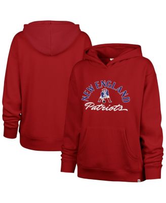 '47 Brand - Women's&nbsp;Red New England Patriots Whirlwind Naomi Pullover Hoodie