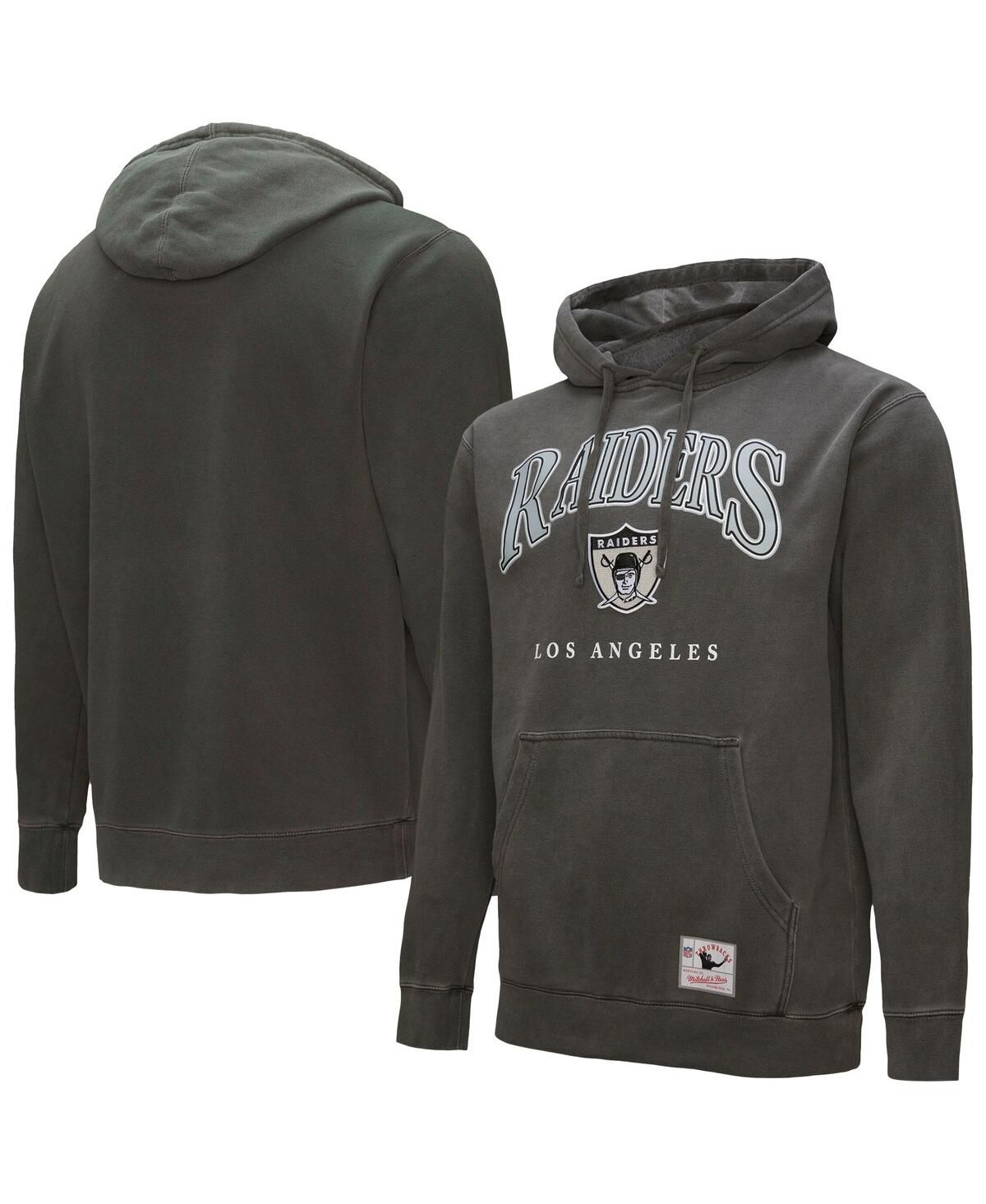 Серый пуловер с капюшоном Los Angeles Raiders Slot