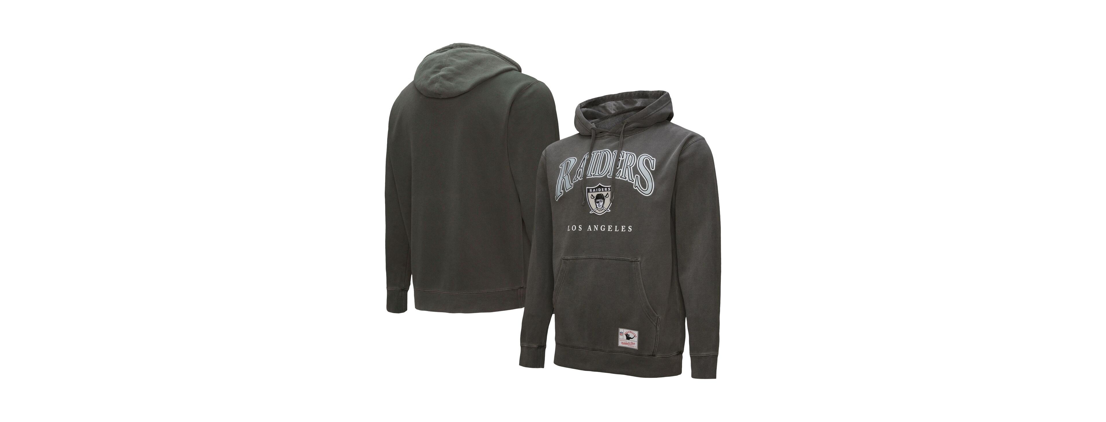 Mitchell & Ness Gray Los Angeles Raiders Slot Pullover Hoodie