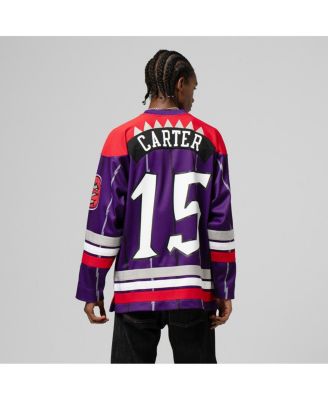 Men's and Women's Vince Carter Purple Toronto Raptors maxed Out Fashion Hockey Jersey