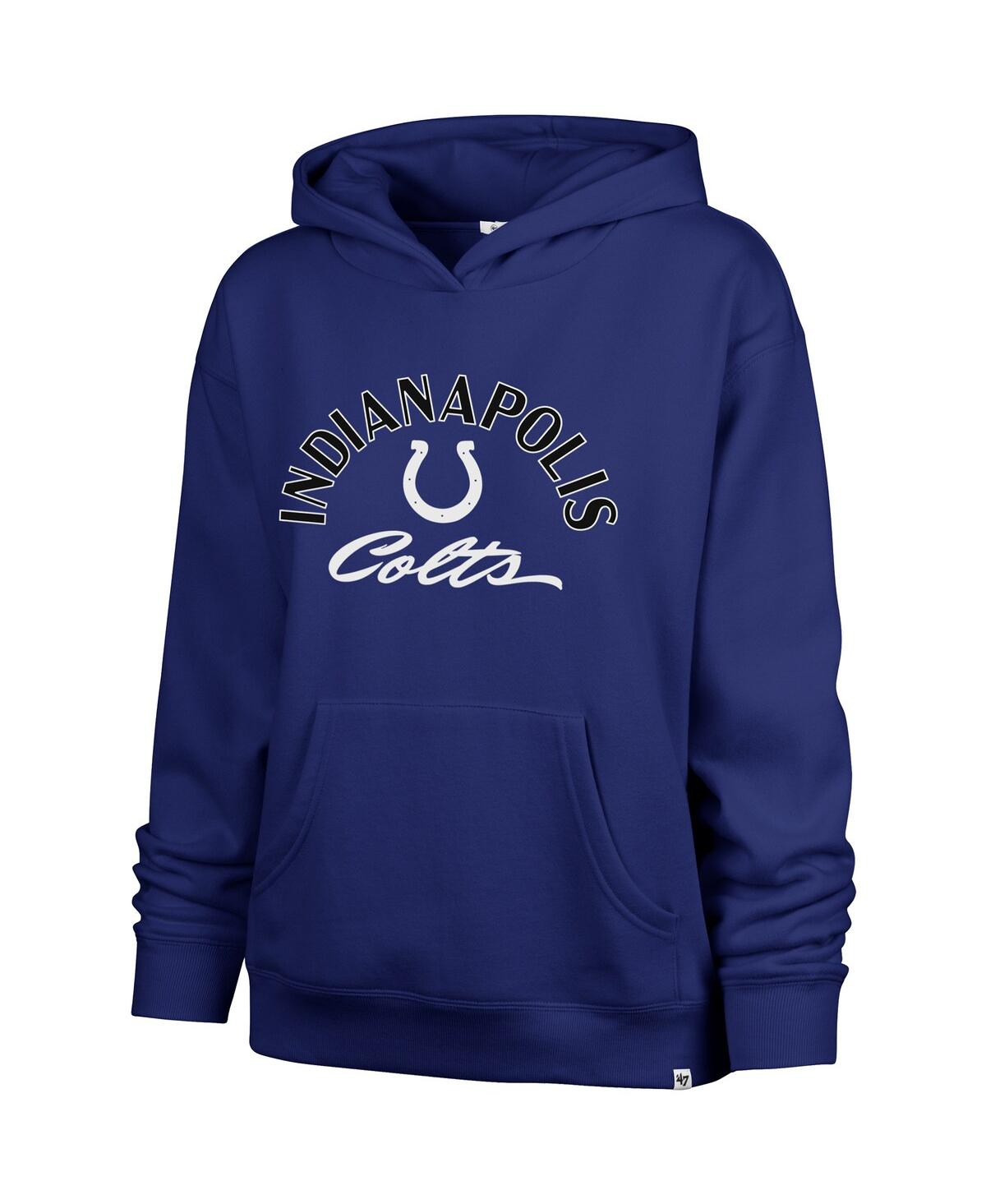 47 Brand Women'sâ Royal Indianapolis Colts Whirlwind Naomi Pullover Hoodie In Blue