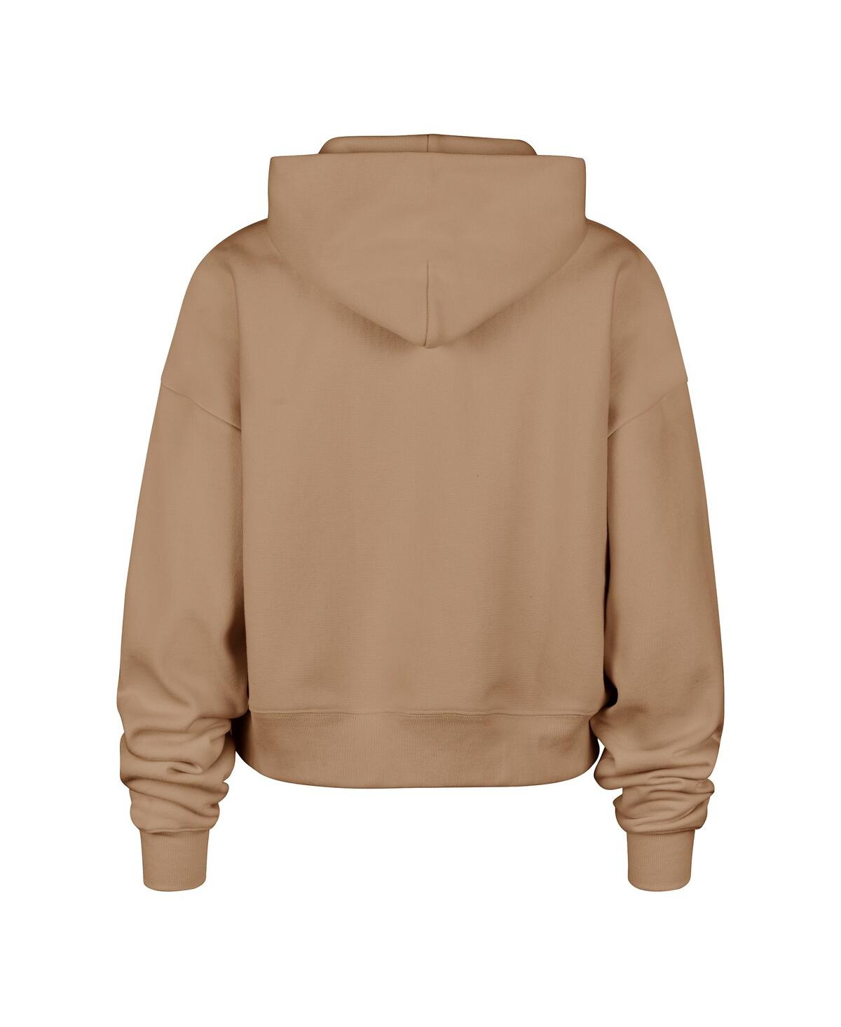 47 Brand Women'sâ Brown Dallas Cowboys Sue Foundation Portabella Hoodie Sweatshirt In Neutral