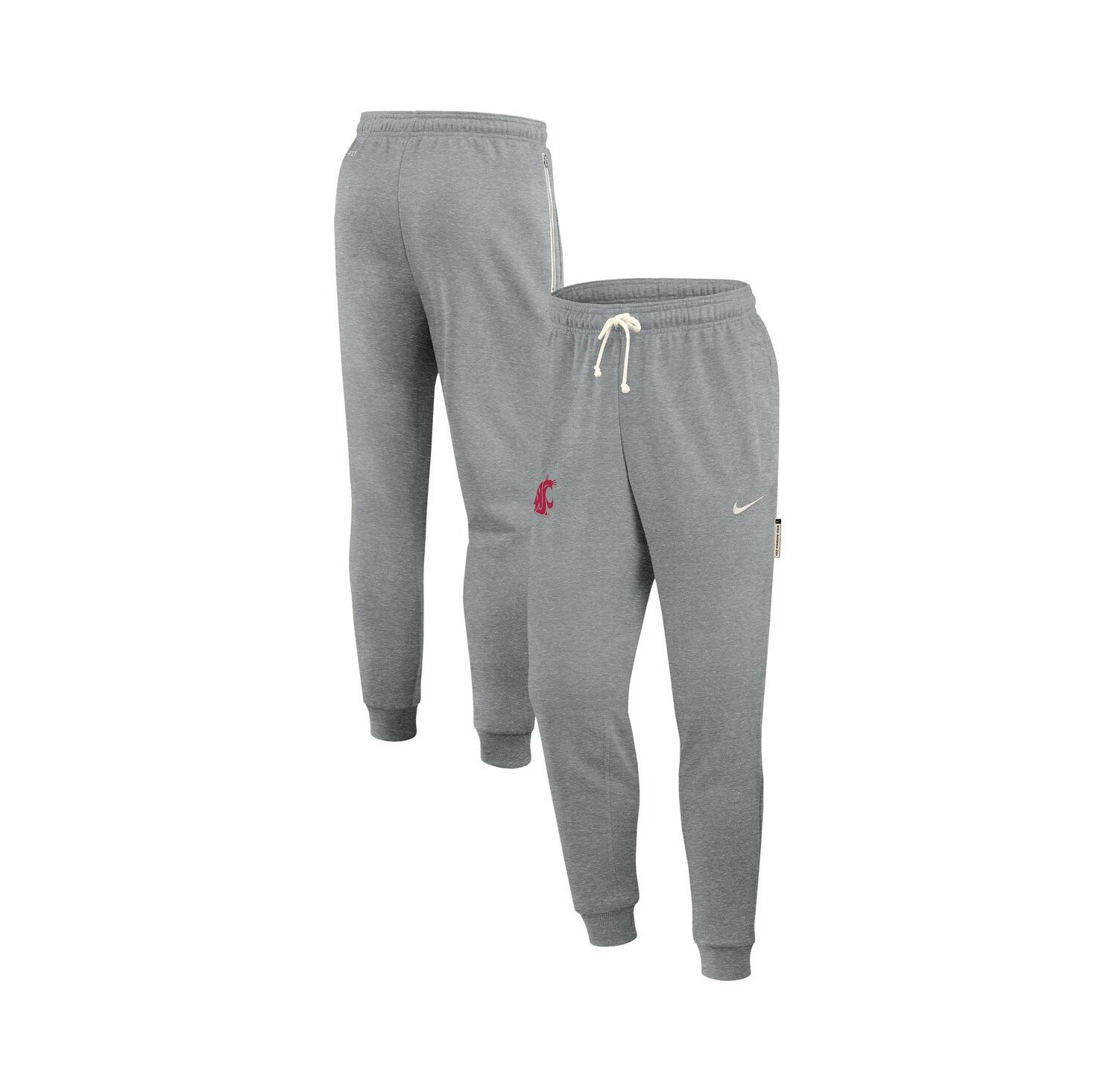 Men's Heather Gray Washington State Cougars 2025 Sideline Standard Issue Dri-FIT Taper Sweatpants