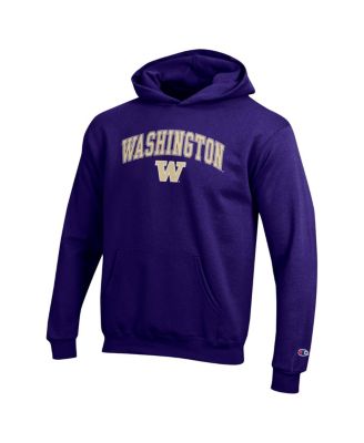 Big Boys and Girls Purple Washington Huskies Campus Pullover Hoodie