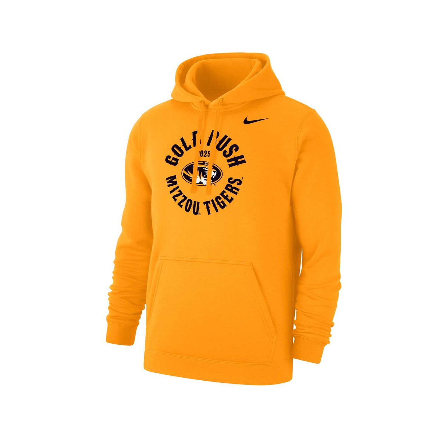 Men's Gold Missouri Tigers 2025 Gold Rush Club Fleece Hoodie