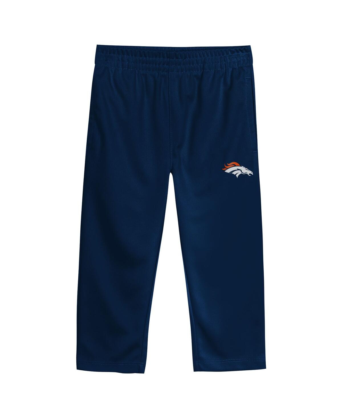 Outerstuff Toddler 2-piece Orange/navy Denver Broncos Red Zone V-neck T-shirt And Pants Set In Multi