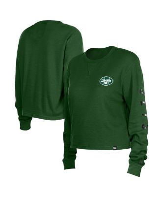 New Era - Women's Green New York Jets Sport Night Thermal Long Sleeve T-Shirt