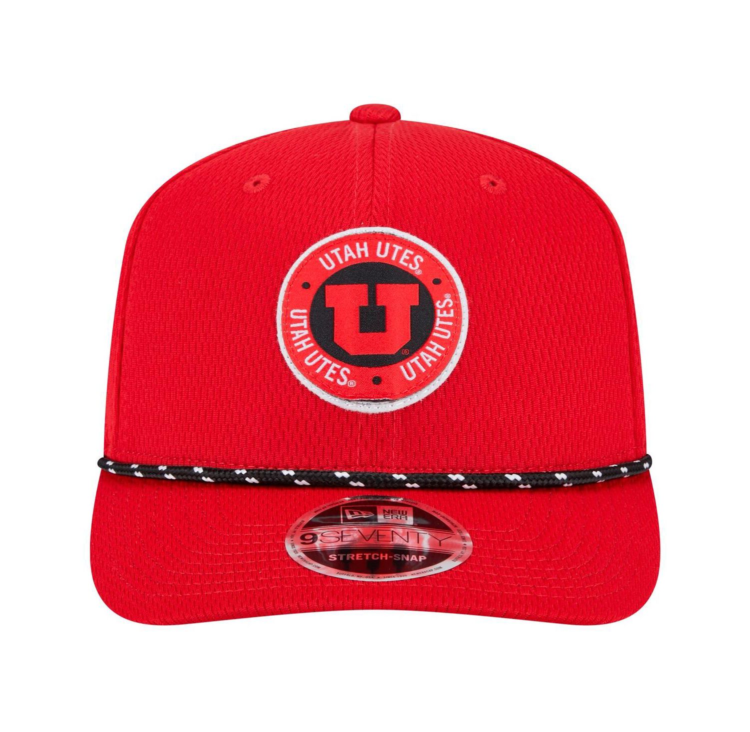 Men's Red Utah Utes COOLERA 9SEVENTY Rope Stretch-Snap Hat