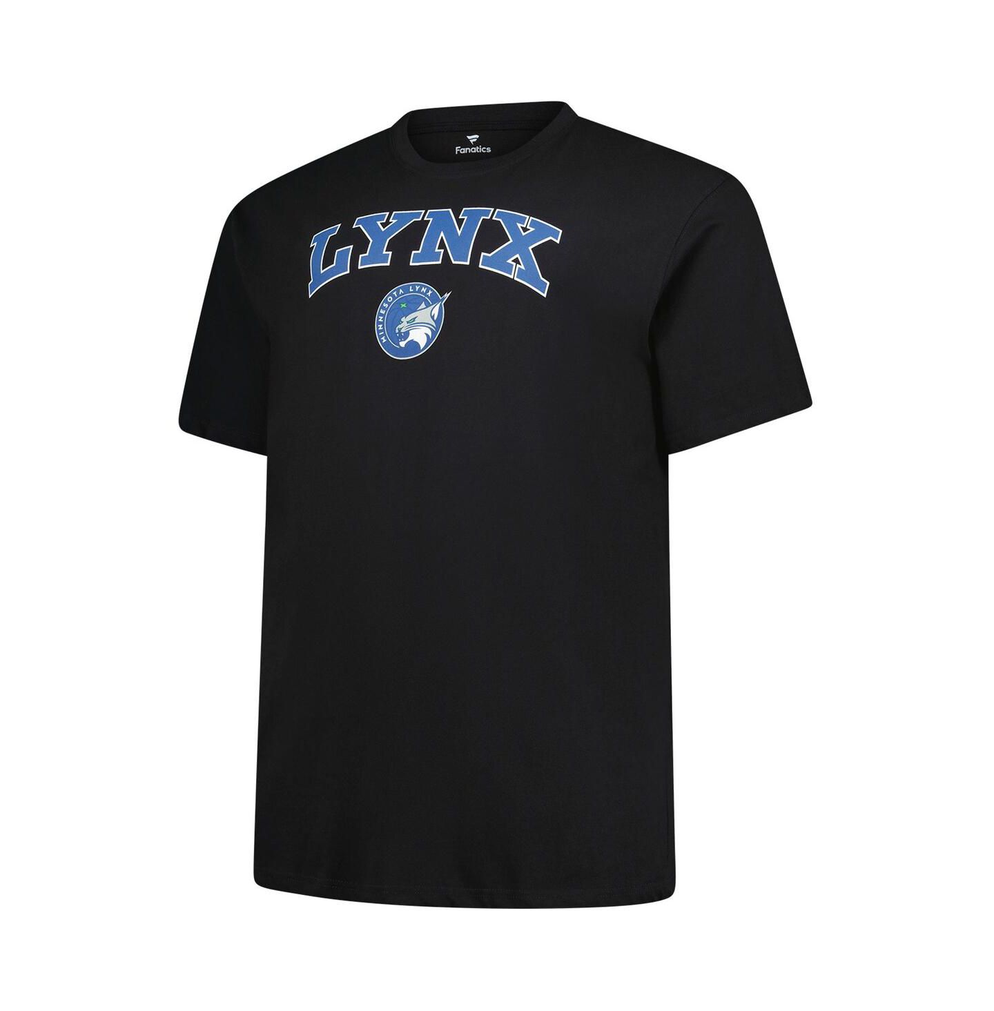 Мужская футболка Fanatics Black Minnesota Lynx Big & Tall Arch Logo — фото 3