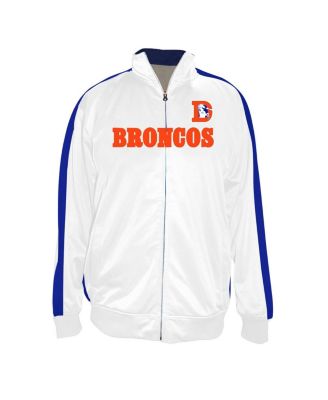 Profile - Men's White Denver Broncos Big Tall Tricot Full-Zip Track Jacket