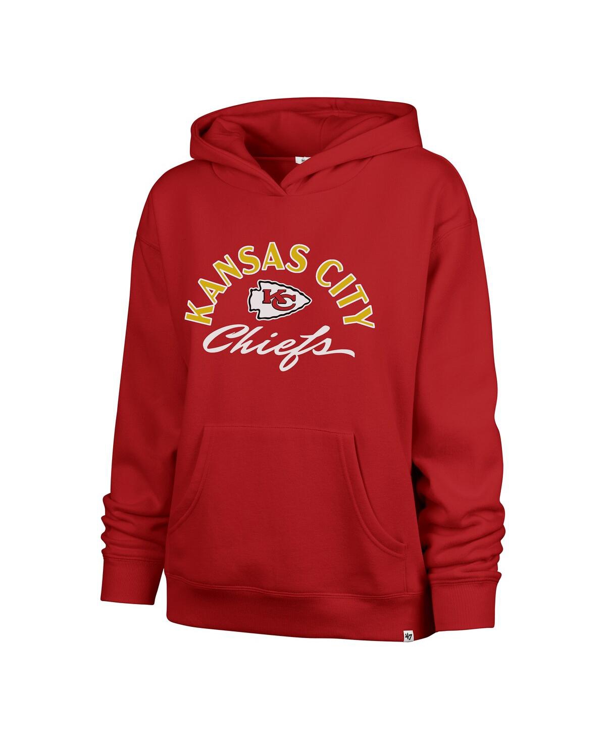 47 Brand Women'sâ Red Kansas City Chiefs Plus Size Whirlwind Naomi Hoodie In Red
