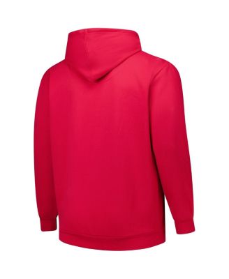 Men's Scarlet San Francisco 49ers Big Tall Sleeve Hit Full-Zip Hoodie