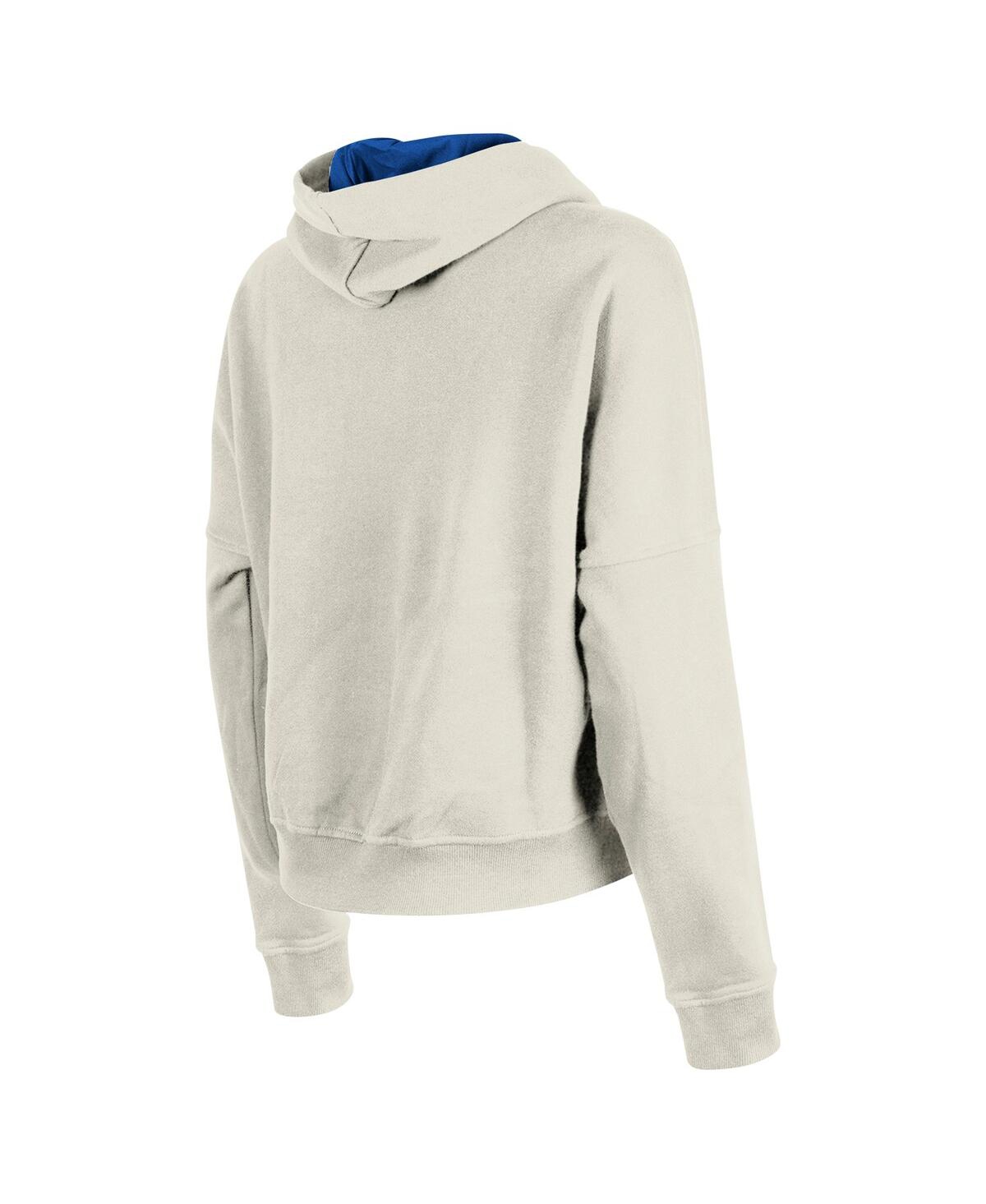 New Era Women's Cream Seattle Seahawks 3rd Down Historic Pullover Hoodie In White