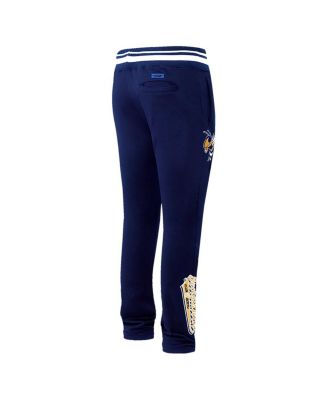Men's Navy Georgia Tech Yellow Jackets Script Tail Fleece Sweatpants