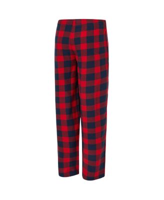 Women's 2-Piece Navy/Red New England Patriots Avondale T-Shirt and Pants Flannel Pajama Set