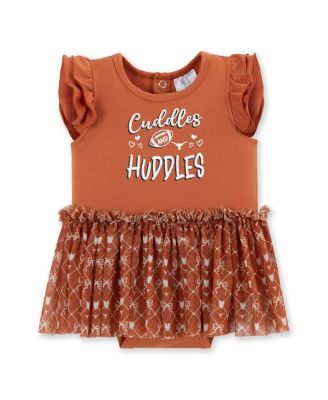 ZooZatz - Baby Girls Texas Orange Texas Longhorns Onesie Dress