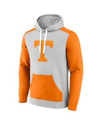Men's Gray/Tennessee Orange Tennessee Volunteers Primary Arctic Fleece Pullover Hoodie