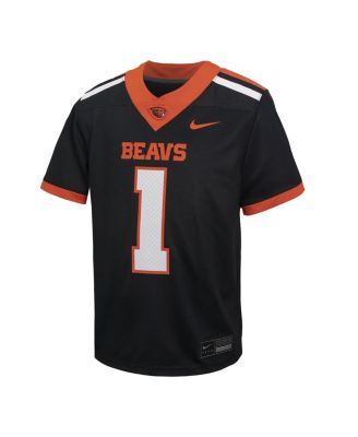 Big Boys and Girls 1 Black Oregon State Beavers Untouchable Football Jersey