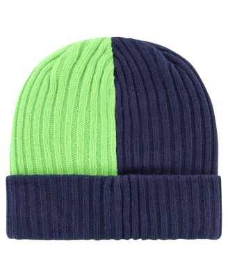 Men's Navy Seattle Seahawks Fracture Cuffed Knit Hat