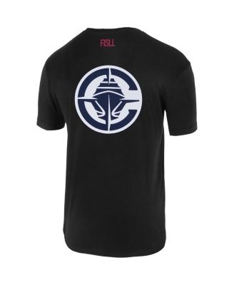 Men's and Women's Black LA Clippers Oversize Logo T-Shirt