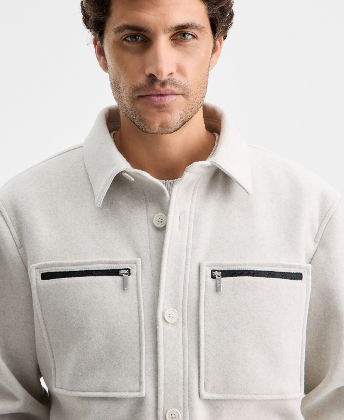 Alfani Men's Wool Padded Shirt Jacket, Macy's Exclusive