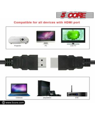 HDMI Cable High Speed 6ft long 18Gbps 2.0 4K Computer Cord HDR Compatible