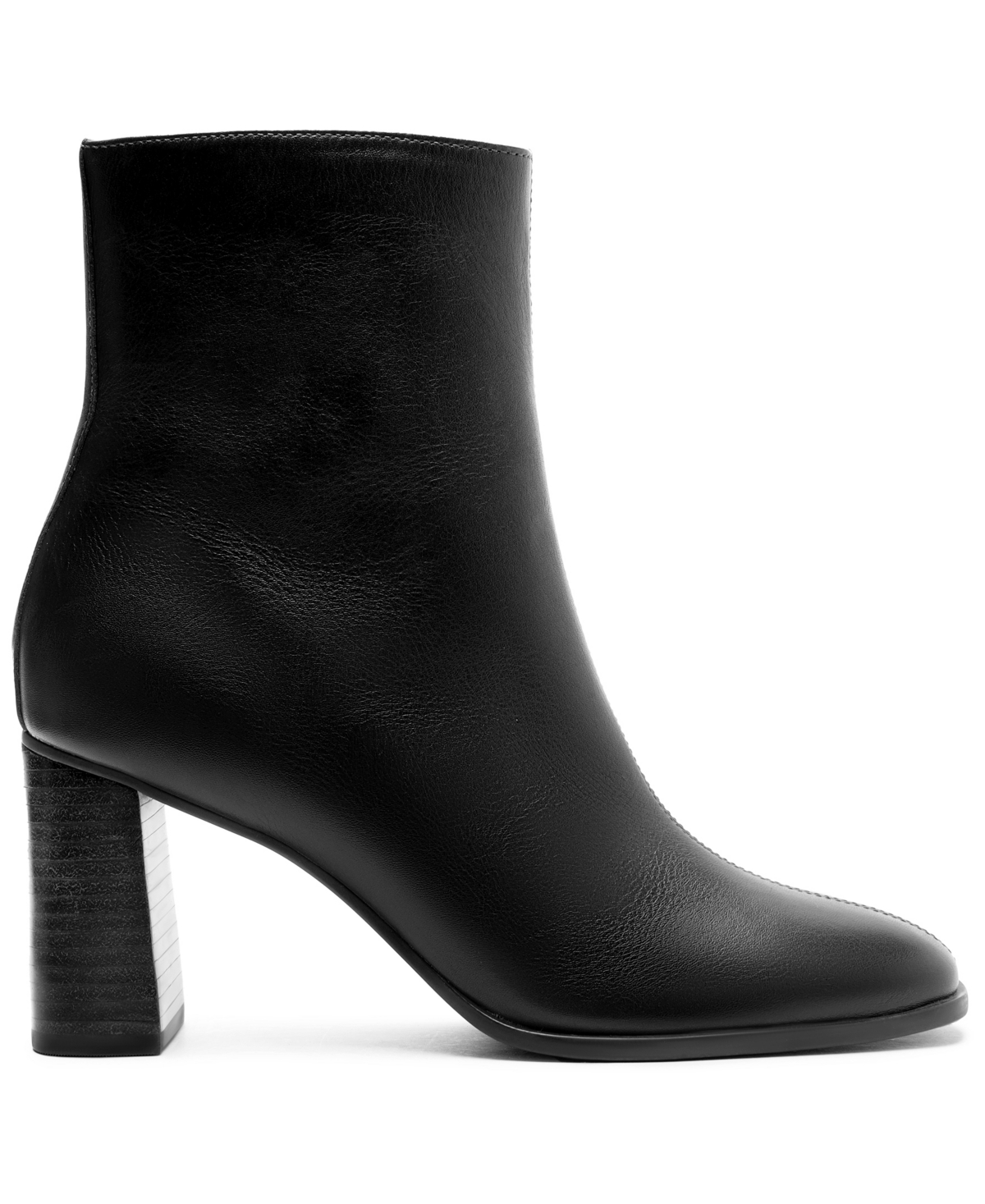 Arezzo Regina Block Heel Bootie In Black