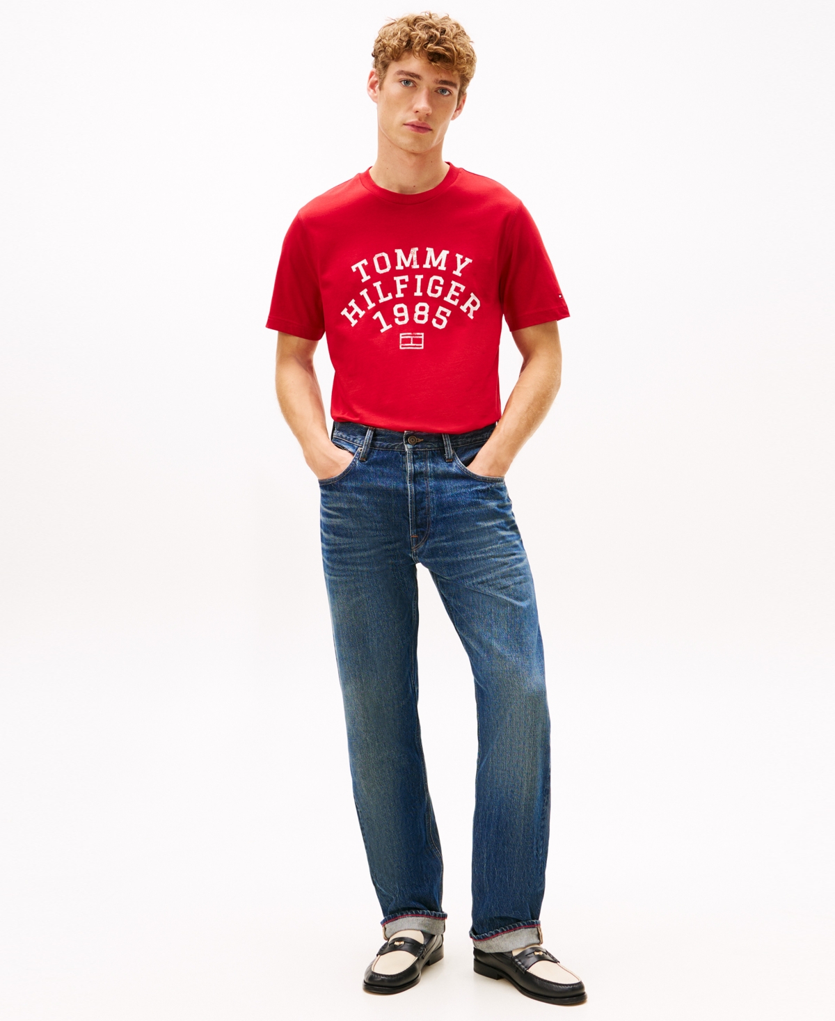 Tommy Hilfiger Men's Arch Crewneck T-Shirt