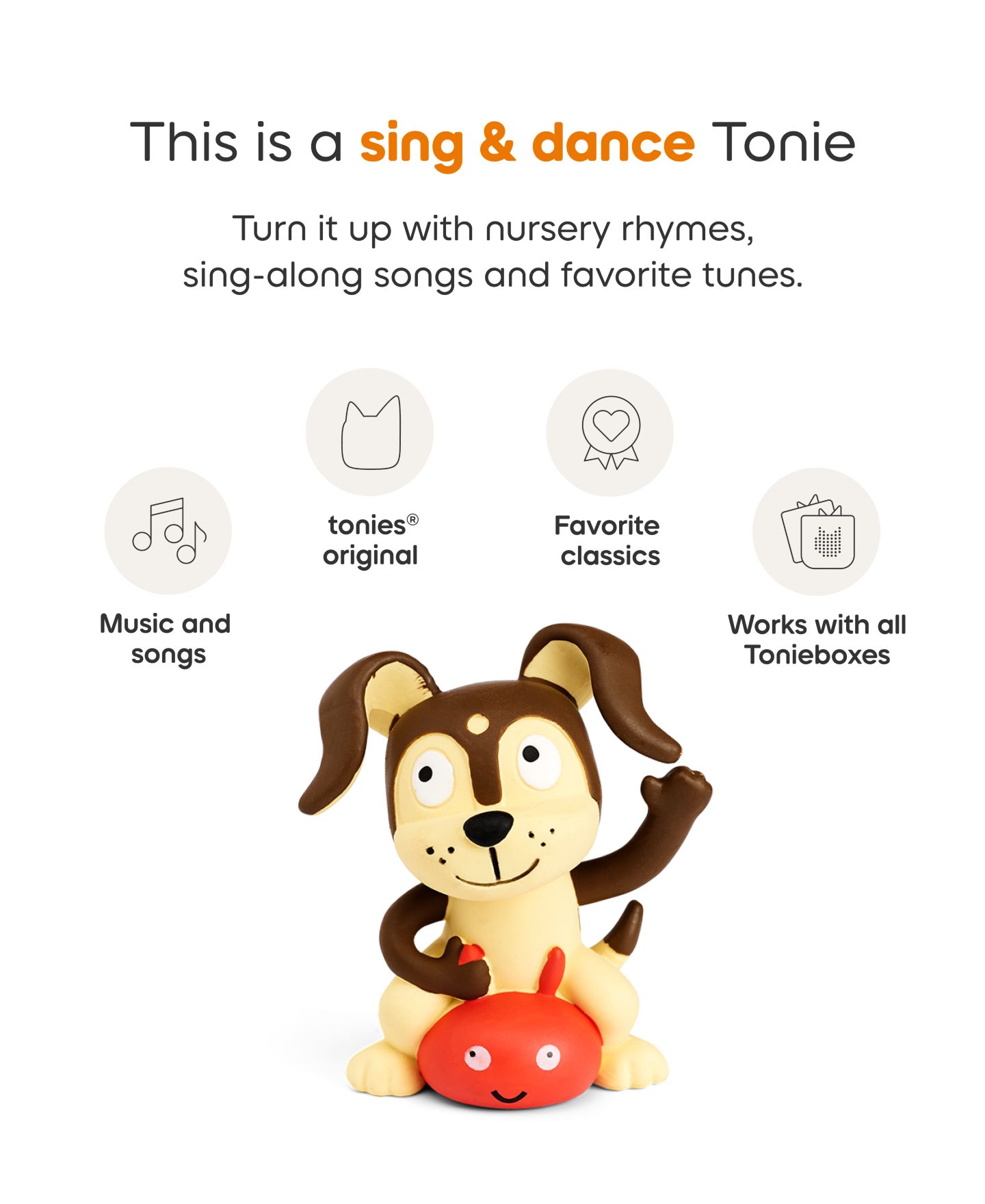 Стартовый набор Tonies Playtime Puppy с аудиоколонкой Toniebox 2, красный — фото 8
