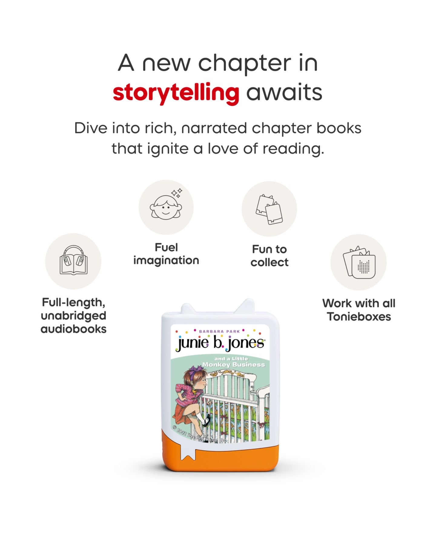 Детские игрушки Tonies Junie B. Jones Audiobook, 4 Pack — фото 7