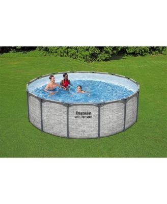 Steel Pro MAX 14'x48" Round Above Ground Swimming Pool with Pump & Cover
