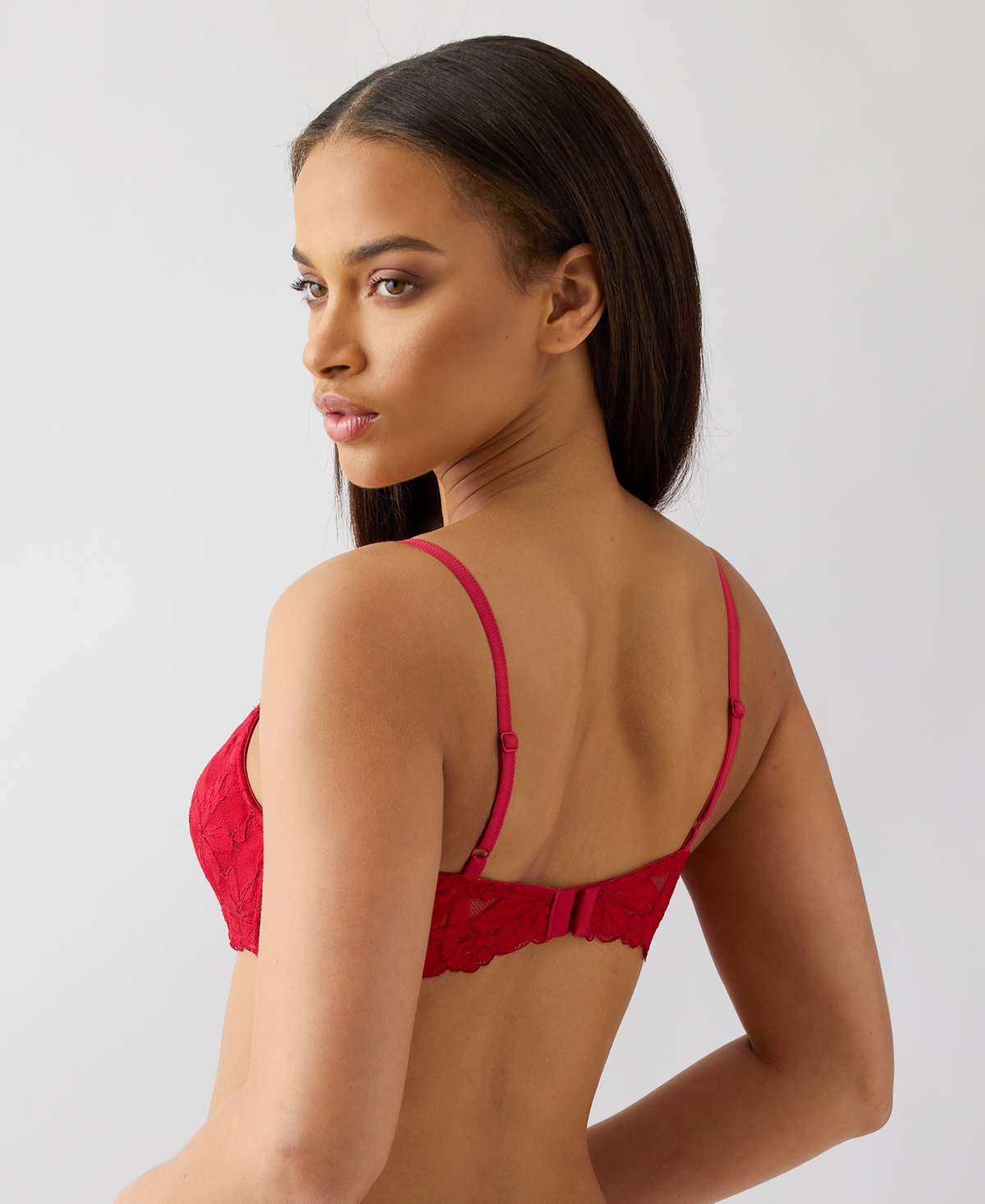 B.tempt'd By Wacoal Women's Feeling Famous Balconette Contour Bra 953309 In Red