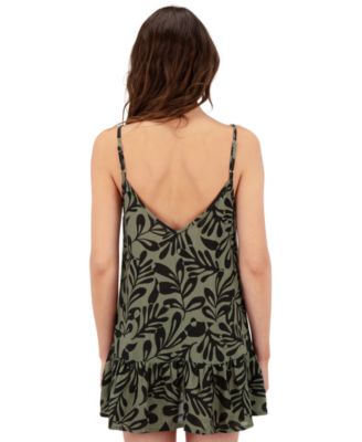 Juniors' Marina V-Neck Cover-Up Mini Dress