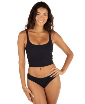Women's Max Solid Scoop Neck Tankini Top
