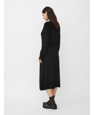 Women's MaNisuta Long Sleeve Belted Waist Dress