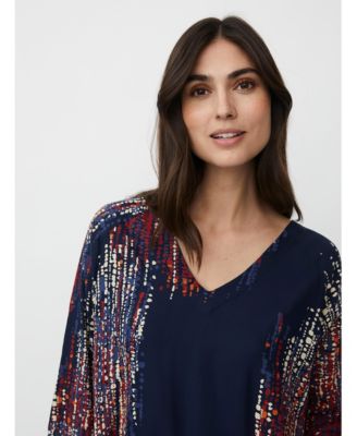 Women's MaBenika 3/4 Sleeve V-Neck Blouse