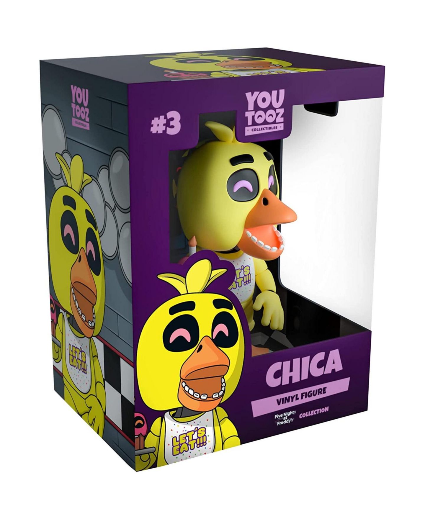 Детская фигурка Youtooz Chica Five Nights at Freddy's 4.7" Collectible Vinyl Figure, 15 Years & Up — фото 1