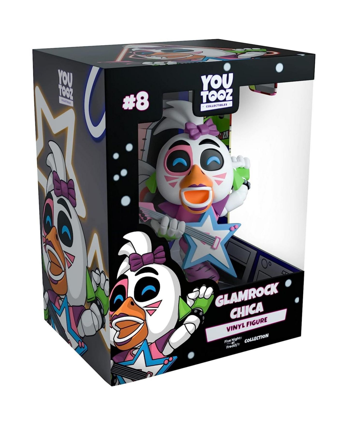 Виниловая фигурка Youtooz Glamrock Chica Five Nights at Freddy's, 4.6", от 14 лет, цвет: Разноцветный — фото 1