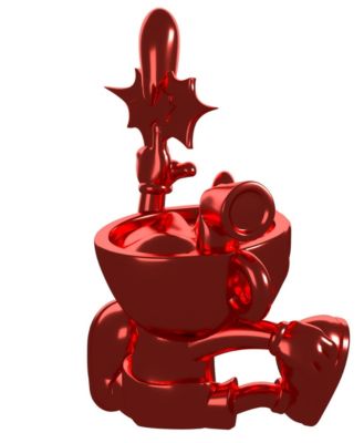 x Shopville: Cuphead Collection - Cuphead Red Chrome Vinyl Figure [Limited Edition 500]